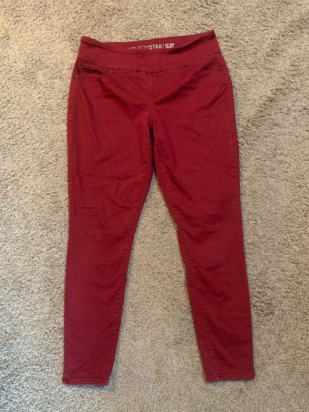 Stitch Star Mid Rise Skinny Pants Jeggings Large